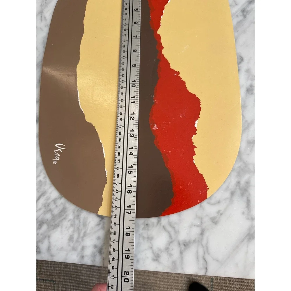 VTG 70's Vera Neumann Abstract Southwest Placemats Set of 6 Brown Red Tan MCM